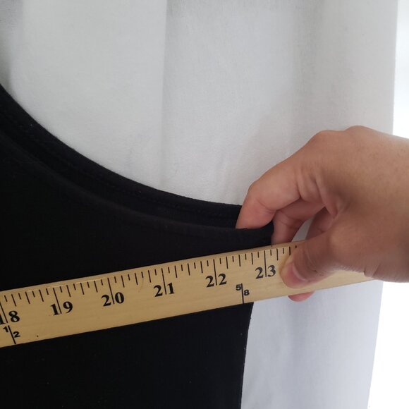 Time and Tru Black Round Neck Sleeveless Stretchy Dress w/ Pockets Size XXL - Picture 4 of 10